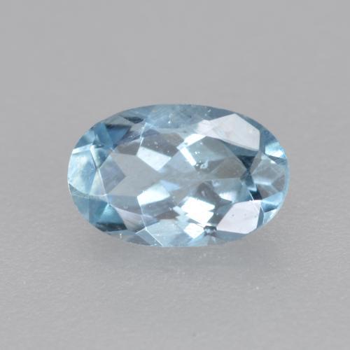 Acquamarina naturale blu da 0,36 ct, taglio ovale, VS-SI