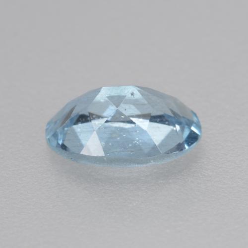 Acquamarina naturale blu da 0,36 ct, taglio ovale, VS-SI