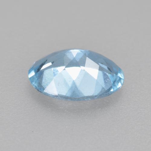 Acquamarina naturale blu da 0,62 ct, taglio ovale, VS-SI