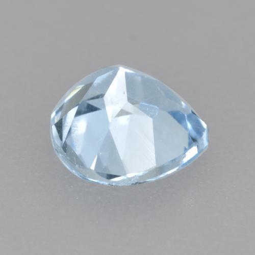Acquamarina naturale blu da 0,42 ct, taglio a pera, VS