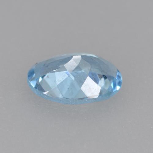 Acquamarina naturale blu da 0,38 ct, taglio ovale, VS