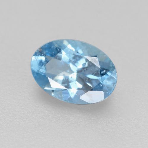 Acquamarina Blu Maya profondo naturale da 0.39 ct, Taglio ovale, VS-SI