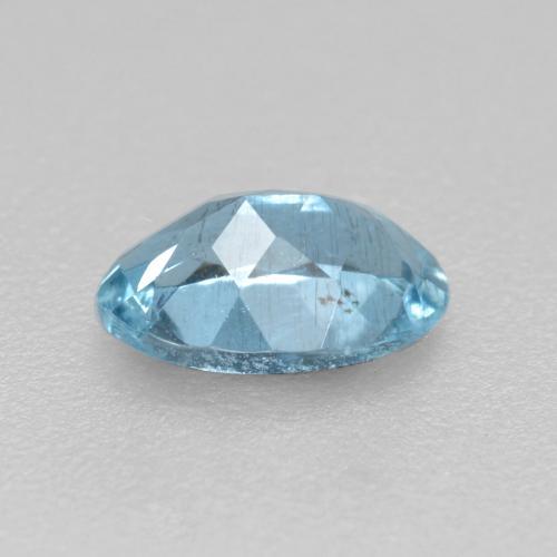Acquamarina naturale blu da 0,38 ct, taglio ovale, VS-SI
