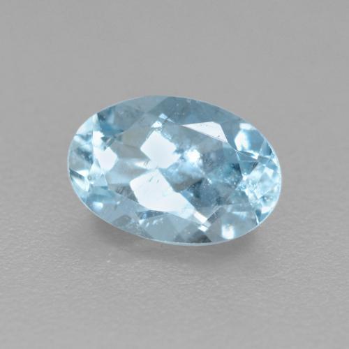 Acquamarina naturale blu da 0,47 ct, taglio ovale, VS-SI