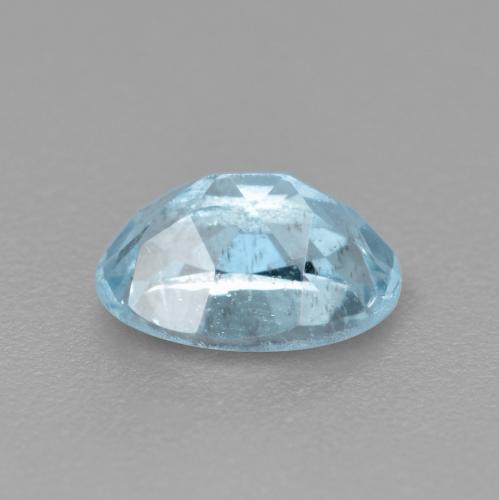 Acquamarina naturale blu da 0,47 ct, taglio ovale, VS-SI
