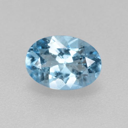 Acquamarina Blu naturale da 0.56 ct, Taglio ovale, VS-SI