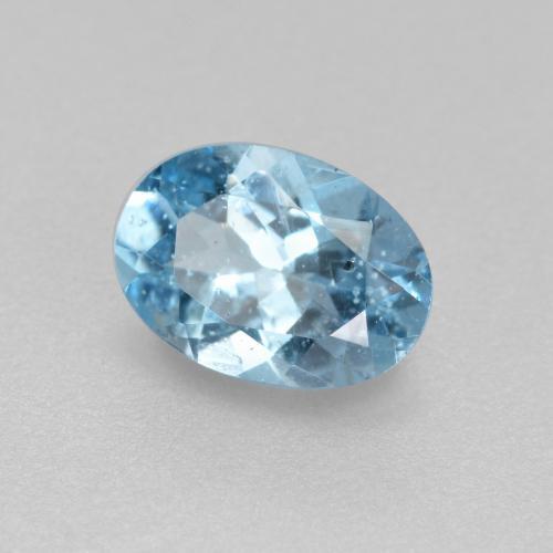 Acquamarina Blu naturale da 0.56 ct, Taglio ovale, VS-SI