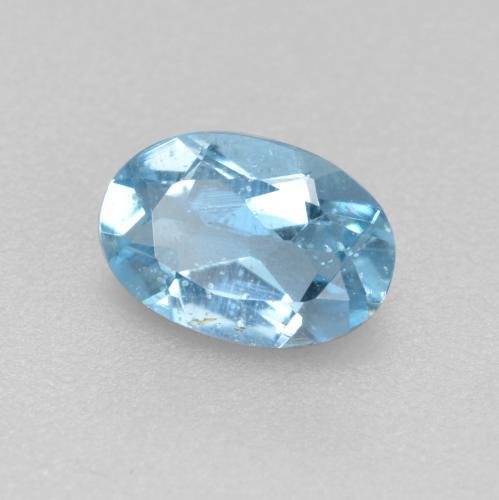 Acquamarina Bambina blu naturale da 0.33 ct, Taglio ovale, VS-SI