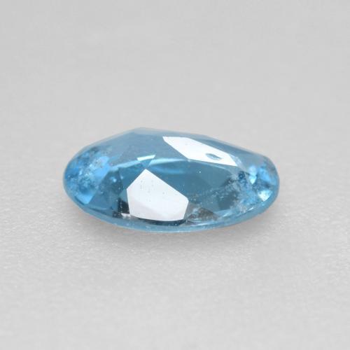 Acquamarina naturale blu da 0,41 ct, taglio ovale, VS-SI