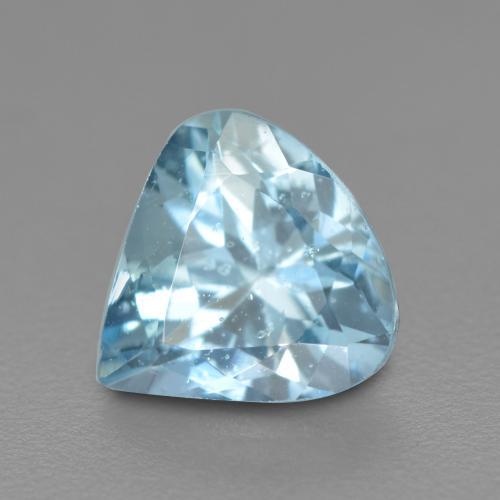 Acquamarina Bambina blu naturale da 0.74 ct, Forma a pera, VS-SI