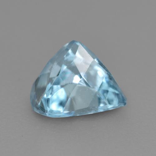 Acquamarina Bambina blu naturale da 0.74 ct, Forma a pera, VS-SI