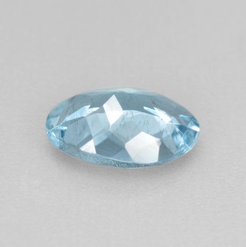 Acquamarina naturale blu da 0,65 ct, taglio ovale, VS-SI