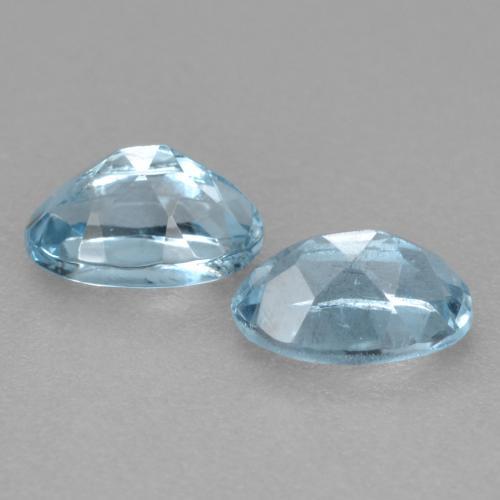 Acquamarina naturale blu da 0,53 ct, taglio ovale, VS-SI