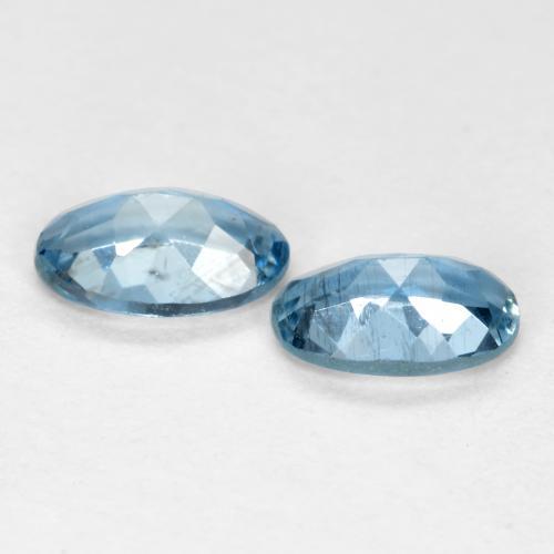 Gemme di Acquamarina Azzurro naturale da 0.39 ct, Taglio ovale, VS-SI