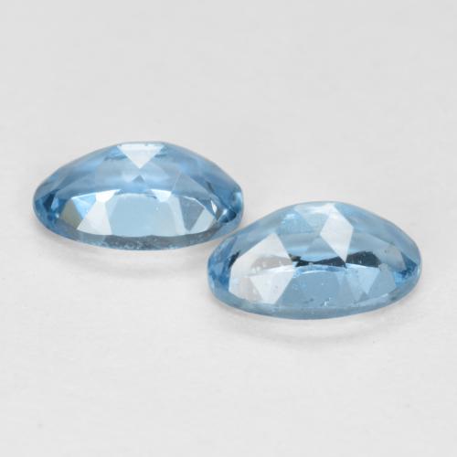 Acquamarina naturale blu da 0,45 ct, taglio ovale, VS-SI