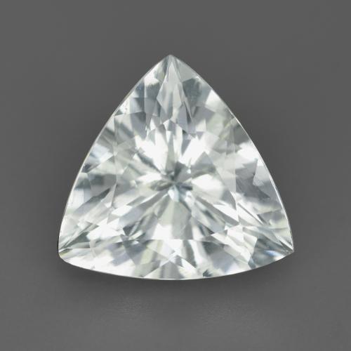 Acquamarina naturale bianco da 3,00 ct, trillion, VVS-VS