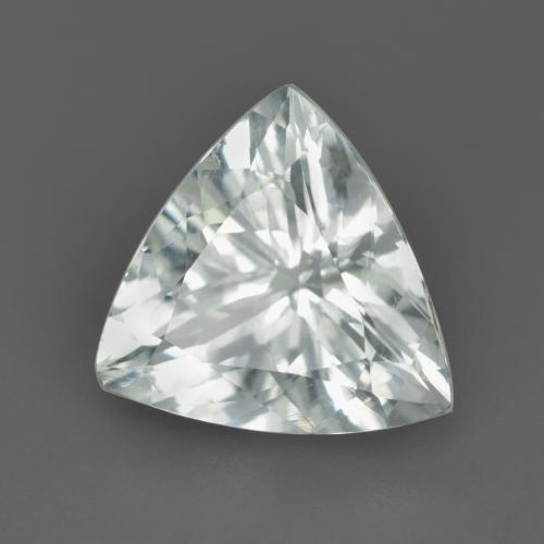 Acquamarina naturale bianco da 3,00 ct, trillion, VVS-VS