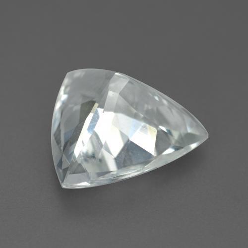 Acquamarina naturale bianco da 3,00 ct, trillion, VVS-VS