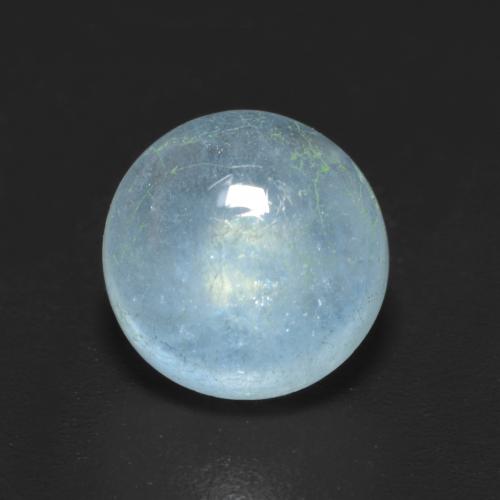 Acquamarina Azzurro naturale da 2.29 ct, Taglio rotondo, Trasparente