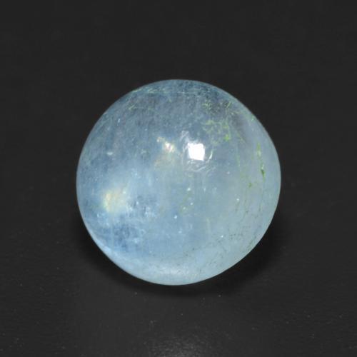Acquamarina Azzurro naturale da 2.29 ct, Taglio rotondo, Trasparente