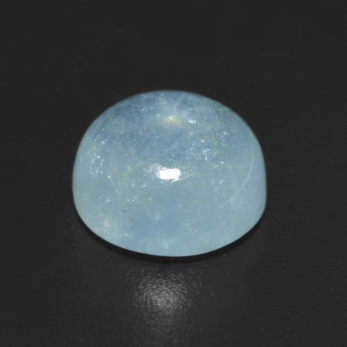 Acquamarina Azzurro naturale da 2.29 ct, Taglio rotondo, Trasparente