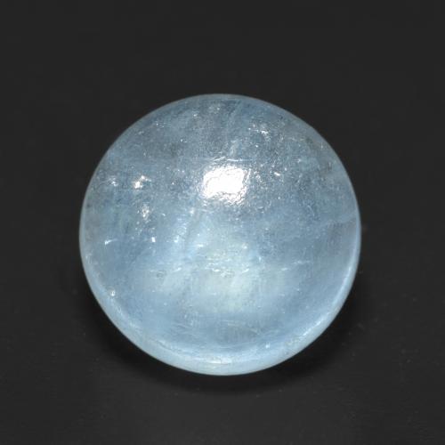 Acquamarina Alzavola Chiaro naturale da 4.35 ct, Taglio rotondo, Trasparente