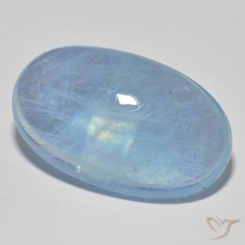 Acquamarina Blu naturale da 21.62 ct, Ovale, Trasparente