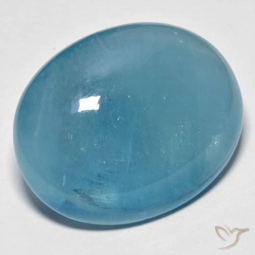 Acquamarina Blu acqua naturale da 42.60 ct, Ovale, Trasparente