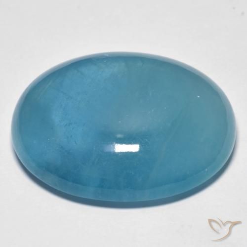 Acquamarina Blu acqua naturale da 42.60 ct, Ovale, Trasparente