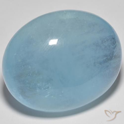 59.70ct Naturale Alzavola Chiaro Acquamarina, Ovale, Trasparente