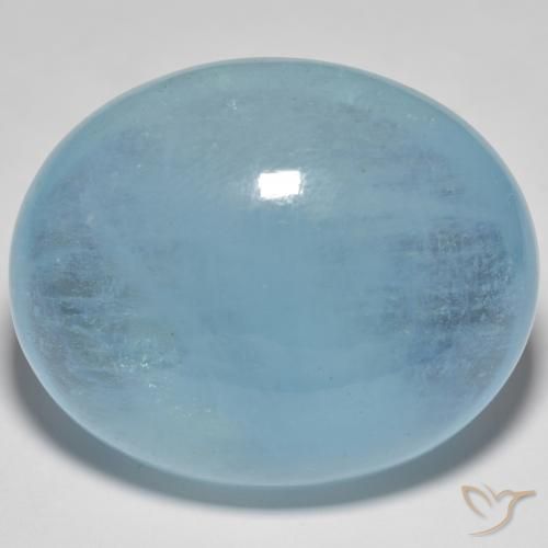 Acquamarina Alzavola Chiaro naturale da 59.70 ct, Ovale, Trasparente