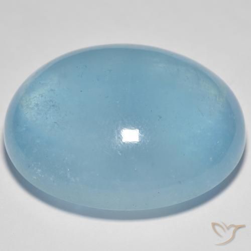 Acquamarina Alzavola Chiaro naturale da 59.70 ct, Ovale, Trasparente