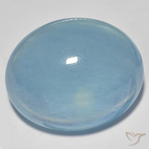 Acquamarina Alzavola Chiaro naturale da 43.77 ct, Ovale, Trasparente
