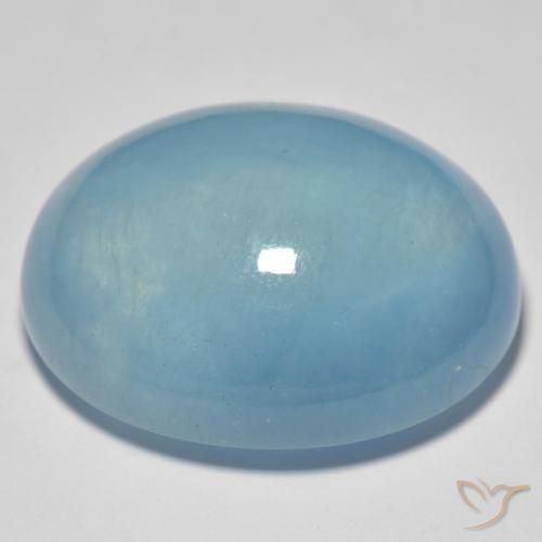 Acquamarina Alzavola Chiaro naturale da 43.77 ct, Ovale, Trasparente