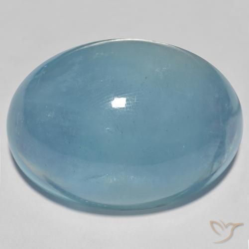 56.93ct Naturale Alzavola Chiaro Acquamarina, Ovale, Traslucido