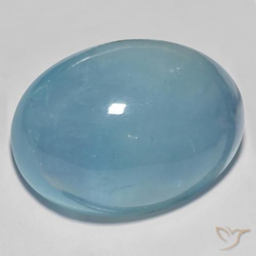 Acquamarina Alzavola Chiaro naturale da 56.93 ct, Ovale, Traslucido