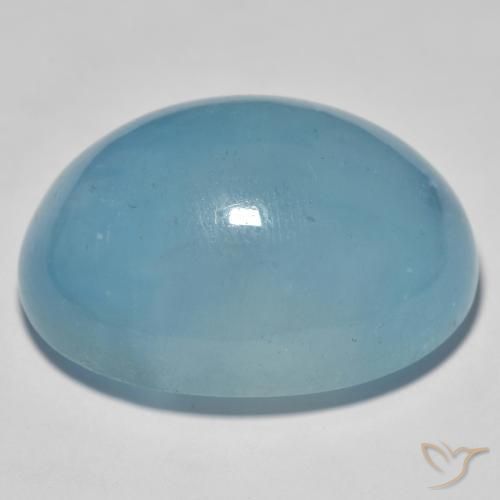 Acquamarina Alzavola Chiaro naturale da 56.93 ct, Ovale, Traslucido