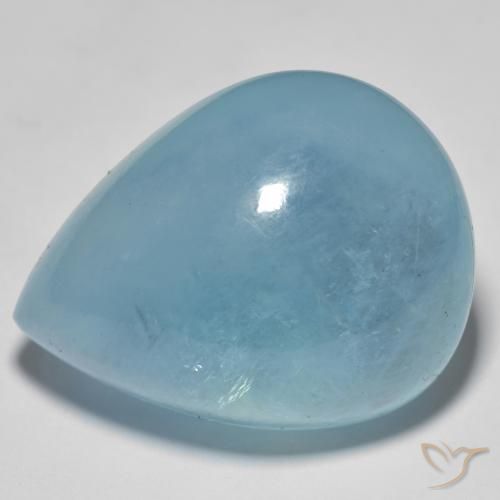 Acquamarina Alzavola Chiaro naturale da 49.00 ct, Forma a pera, Trasparente