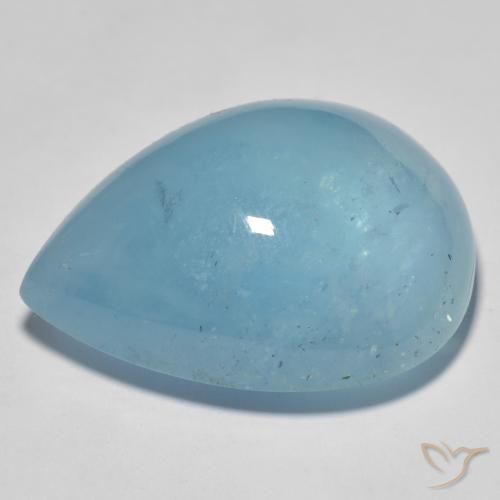 Acquamarina Alzavola Chiaro naturale da 49.00 ct, Forma a pera, Trasparente