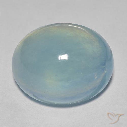 23.48ct Naturale Bambina blu Acquamarina, Ovale, Trasparente