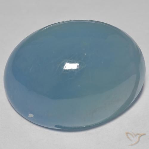 63.50ct Naturale Alzavola Chiaro Acquamarina, Ovale, Traslucido