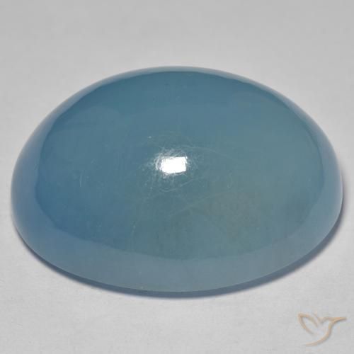 Acquamarina Alzavola Chiaro naturale da 63.50 ct, Ovale, Traslucido