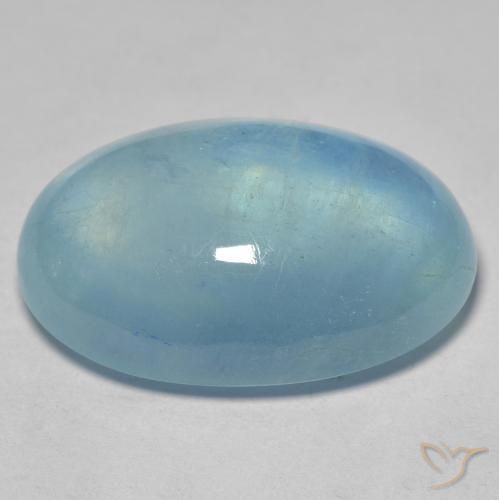 Acquamarina Alzavola Chiaro naturale da 26.47 ct, Ovale, Trasparente