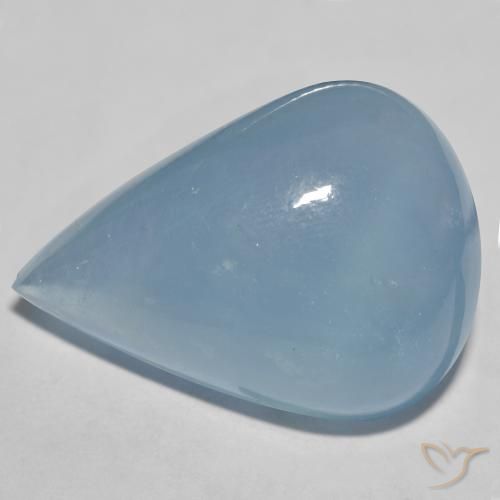 40.79ct Naturale Azzurro Baby Acquamarina, Forma a pera, Traslucido