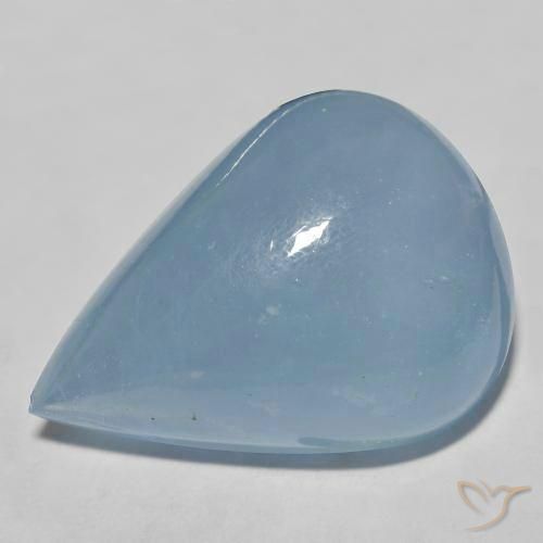 Acquamarina Azzurro Baby naturale da 40.79 ct, Forma a pera, Traslucido