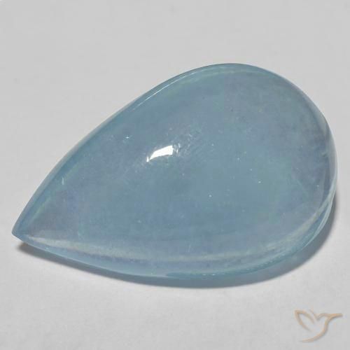 30.15ct Naturale Bambina blu Acquamarina, Forma a pera, Trasparente