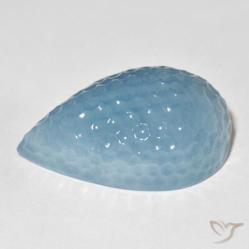 Acquamarina Blu acqua naturale da 69.84 ct, Forma a pera, Traslucido