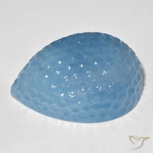 Acquamarina Blu svizzero naturale da 70.51 ct, Forma a pera, Traslucido