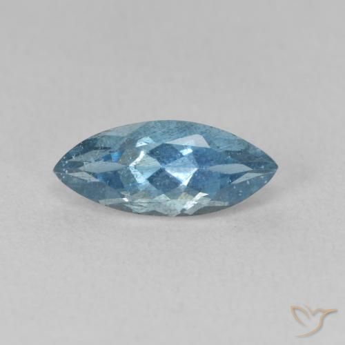 Acquamarina Blu naturale da 1.26 ct, Taglio marquise, VS-SI