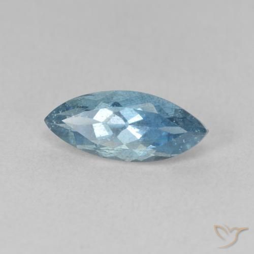 Acquamarina Blu naturale da 1.26 ct, Taglio marquise, VS-SI